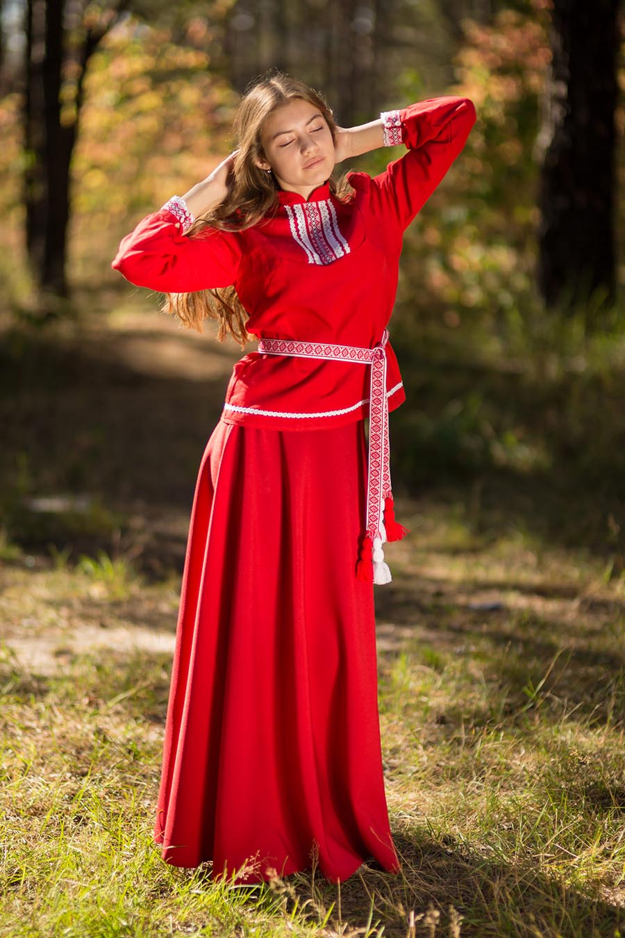 Underwear Women in Slavic costumes in Cano
