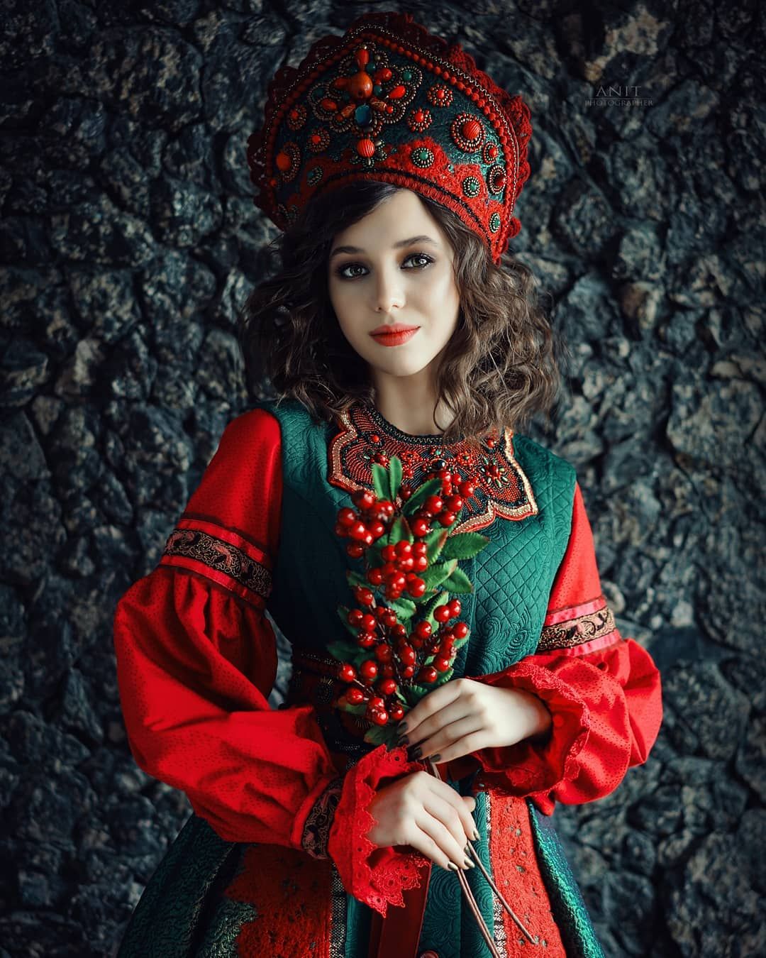 Nude girl Women in Slavic costumes in Cano